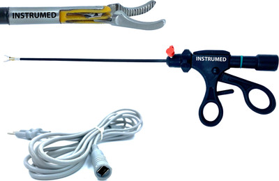 INSTRUMED Laparoscopic Bipolar Maryland Dissector Forceps 5mm with Cable Instruments Qty.2 Medical Equipment Combo