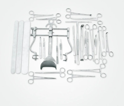 hospiclub Laparotomy Instrument Adult Surgical Kit Set for General Surgery Medical Equipment Combo