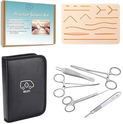 REVITI Suture Practice Kit – Complete Suturing Training Set (2) Medical Equipment Combo