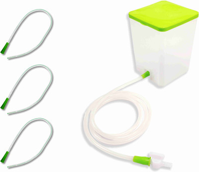 SWASTHYA SARVADA Enema home kit for Adults Reusable &washable (Enema Set 1 & Individually Tube 2) Medical Equipment Combo