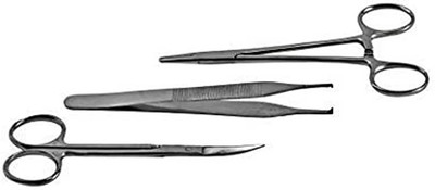 Forgesy Suturing Set Of 3 needle holder dissecting forceps and iris Scissor Medical Equipment Combo