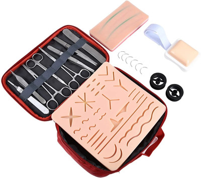 REVITI Suture Practice Kit Large , Intramuscular, Venipuncture Injection Training Pad Medical Equipment Combo