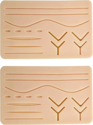 LISAMED Suture Practice Pad:3-Layer Simulation,14 Wounds|For Training Purpose(Pack of 2) Medical Equipment Combo