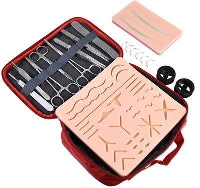 REVITI Suture Practice Kit Large Suturing Pad & Venipuncture Injection Training Pad Medical Equipment Combo
