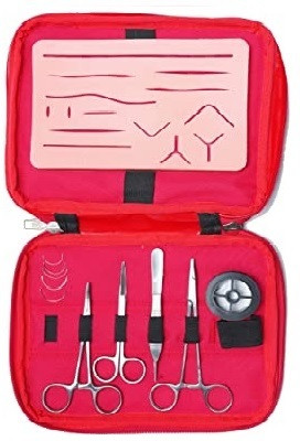 ARINEO Complete 3 Layers Suturing Pad with Suture Kit Medical Equipment Combo