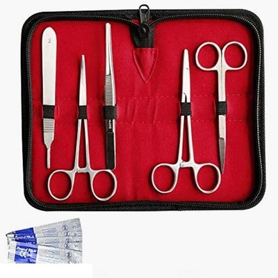 mediwave Dressing Surgical instruments (5 SET KIT) Made of Stainless steel Utility Forceps