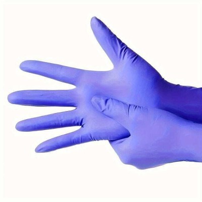 WOVFLY CARING SOLUTIONS Disposable Nitrile Examination Gloves | Nevy Blue, Size M | Multipurpose Gloves Nitrile Examination Gloves(Pack of 50)