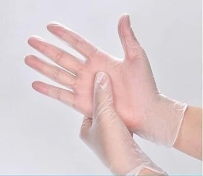 Am Safe x Latex_001 Latex Examination Gloves(Pack of 80)