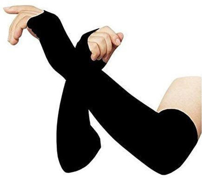RBSOCK Polyresin Arm Sleeve For Boys & Girls(Free, Black)