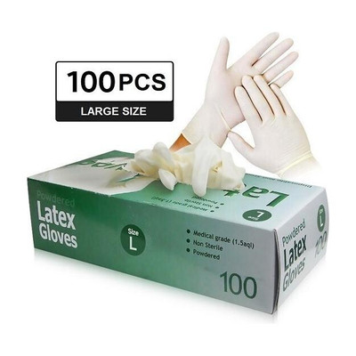 E Solutions medical-556 Rubber, Nitrile, Latex Surgical Gloves(Pack of 100)
