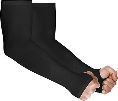 RBGIIT Nylon Arm Sleeve For Boys & Girls(Free, Black)