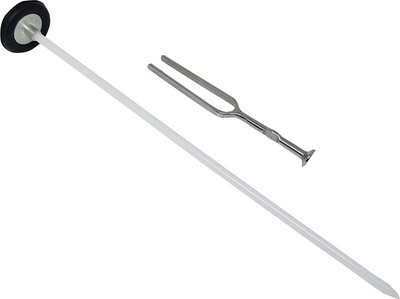 Sahyog Wellness Circular Cane Reflex Type Queen Square Hammer & Tuning Fork (512 H) For Doctors Medical Hammer