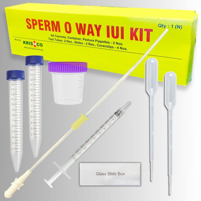Krishco IUI CANNULA KIT- with PIPETTE, CANNULA AND CONTAINER Intravenous  Cannula(Pack of 2)