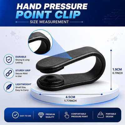 GRABITZO Sugar Control Acupressure Clip for Diabetics | LI4 Acupressure Point Clip Medical Reacher & Grabber(Length 20 mm)