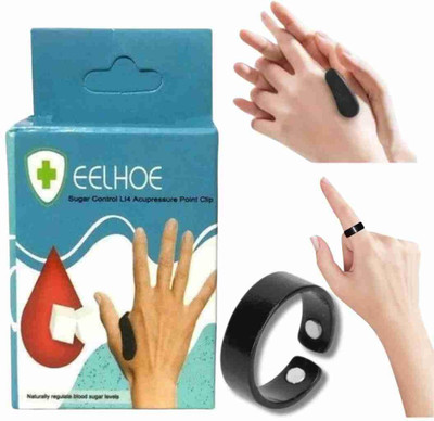 DENFY Sugar Control Acupressure Clip with magnetic ring for Diabetics Sugar Control Bp Monitor Adapter