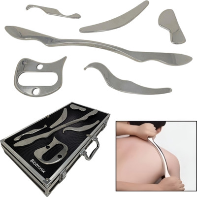 Biotronix 6 Pc IASTM Tool for Soft Tissue Mobilization & Physiotherapy Portable Medical Reacher & Grabber(Length 30 cm)