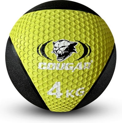 COUGAR Dual Color Textured Surface Medicine Ball, High Grip 4 KG(Green/Black) Medicine Ball(Weight:  4 kg, Green)