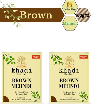 Herbal Hage Black Mehndi For Natural Shine & Healthy Hair Natural Mehendi(Pack of 2)