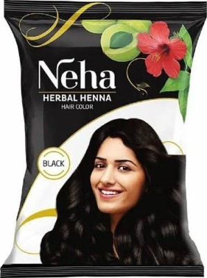 Neha Herbals Neha black powder pack of 20 pcs pouch Natural Mehendi(Pack of 20)