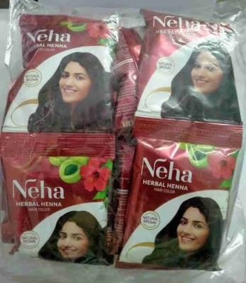 Neha Herbals Neha red powder pack of 20 pcs pouch Natural Mehendi(Pack of 20)