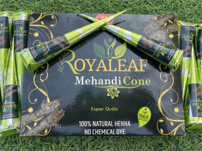 HERBALHUT NATURALS Henna Dulhan MehEndi Cone (12 Piece) Natural Mehendi (Pack of 1) Natural Mehendi Natural Mehendi(Pack of 12)