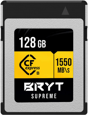 BRYT Type B Read Speed upto 1550mb/s Write Speed upto 550mb/s Supreme Type B 128 GB CFexpress UDMA 7 1550 MB/s  Memory Card Compatible with Camera