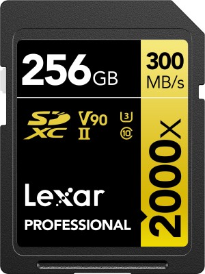 Lexar Professional 2000x 256 GB SDXC Class 10 300 MB/s  Memory Card