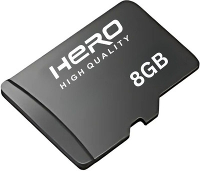 herohighquality 2 PRO 8 GB MicroSD Card Class 10 100 MB/s  Memory Card Compatible with Mobile, Tablet, Computer, Gaming Console