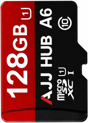 AJJ HUB A6 UHS-3 A6 128 GB MicroSD Card Class 10 100 MB/s  Memory Card Compatible with Camera, Computer, Gaming Console, Mobile, Tablet(With Adapter)