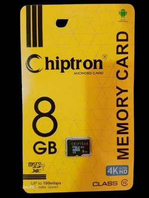 Chiptron ‎ME-CA-123 -014 3.0 8 GB MicroSD Card Class 10 24 MB/s  Memory Card Compatible with Tablet, Computer, Camera, Mobile, Gaming Console