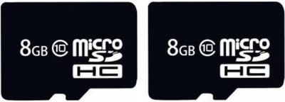 PTCMart Class 10 MicroSD Card Pro 8 GB 48 MB/s Pack Of 2 Pro 8 GB MicroSD Card Class 10 48 MB/s  Memory Card Compatible with Mobile