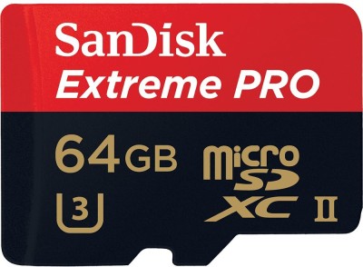 SanDisk Extreme Pro UHS II 64 GB MicroSD Card UHS Class 3 275 MB/s  Memory Card