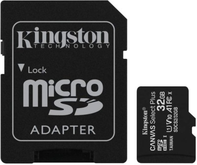 KINGSTON UHS-I 32 GB MicroSD Card Class 10 100 MB/s  Memory Card(With Adapter)