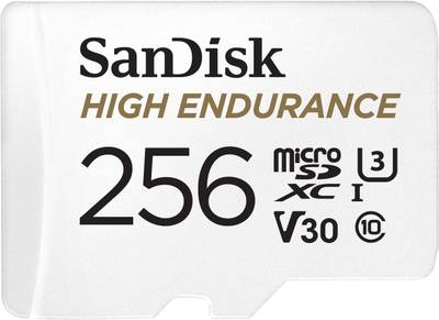 SanDisk High Endurance 256 GB MicroSDXC Class 10 100 MB/s  Memory Card