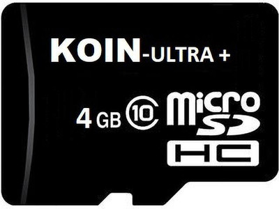 MOREBYTE Ultra Plus 4gb Memory card Class 10 transfer speed upto 100mb/s Ultra Plus 4 GB MicroSD Card Class 10 90 MB/s  Memory Card Compatible with Camera, Computer, Mobile, Tablet