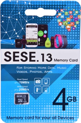 SE.13 SESE 4 GB MicroSDHC Class 10 70 MB/s  Memory Card