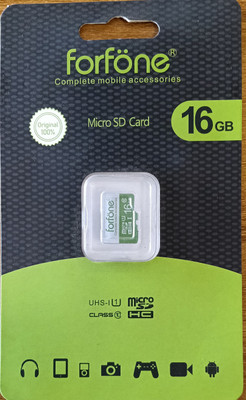 BS FORFONE_MC_16GB ULTRA SPEED MEMORY CARD 16 GB MicroSDHC Class 10 50 MB/s  Memory Card Compatible with Gaming Console, Computer, Tablet, Camera, Mobile