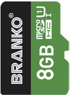 Branko Extreme Micro SD Card I Ultra Fast Speed I Highly Resistant I 8 GB MicroSDHC Class 10 140 MB/s  Memory Card