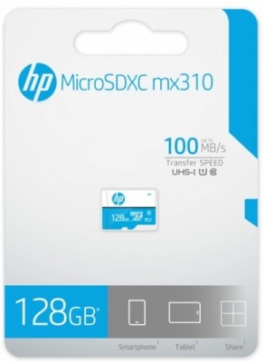 HP UHS-1 128 GB MicroSDHC Class 10 100 MB/s  Memory Card