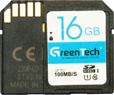 GREEN TECH Neo Series 16 GB MicroSDHC Class 10 100 MB/s  Memory Card
