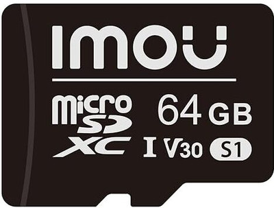 IMOU MEMORY CARD MicroSDXC Memory Card 64 GB MicroSDXC Class 10 64 MB/s  Memory Card Compatible with Camera, Computer, Mobile, Gaming Console, Tablet(With Adapter)
