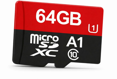 AJ HUB 64GB microSDXC Card Ultra A1 U1 Class 10 High Speed Memory Card (Up to 140MB/s) with 4K Ultra HD Support for Smartphone, Camera, CCTV, Drone & Laptop 64 GB MEMORY CARD 64 GB MicroSDXC Class 10 140 MB/s  Memory Card Compatible with Camera, Computer, Gaming Console, Mobile, Tablet