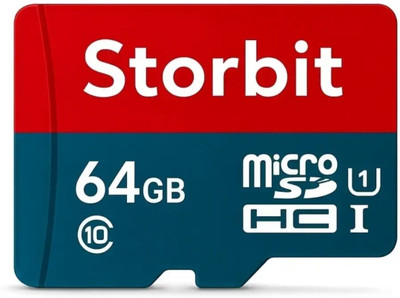 STORBIT SD CARD High-Speed Storage Card for Smartphones, Tablets, and Action Cameras HC 1 64 GB MicroSDXC Class 10 10 MB/s  Memory Card Compatible with Camera, Computer, Mobile, Tablet