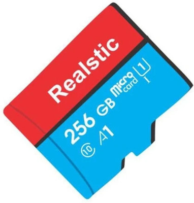 Realstic 256GB-Rl-mmc-050 Ultra 256 GB MicroSDXC Class 10 130 MB/s  Memory Card Compatible with Camera, Computer, Mobile, Tablet