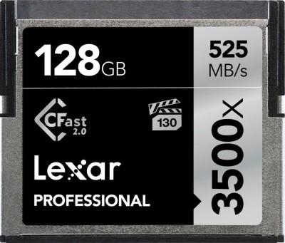 Lexar 3500X 128 GB Compact Flash Class 10 525 MB/s  Memory Card