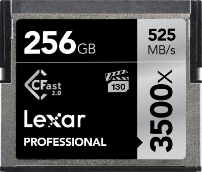 Lexar 3500X 256 GB Compact Flash Class 10 525 MB/s  Memory Card