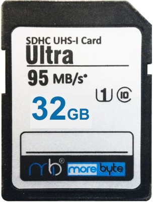 MOREBYTE Ultra 32 GB SDHC UHS-I Card UHS Class 1 100 MB/s  Memory Card