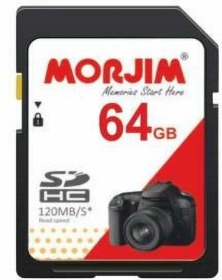 morjim camera card 64 GB SDHC UHS-I Card UHS Class 1 64 MB/s  Memory Card