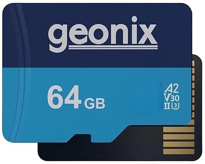 GEONIX GXMSD64GB with 5 Years Warranty, 64 GB SDXC Class 10 130 MB/s  Memory Card Compatible with Mobile, Camera, Tablet