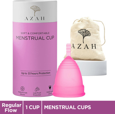 AZAH Medium Reusable Menstrual Cup(Pack of 1)